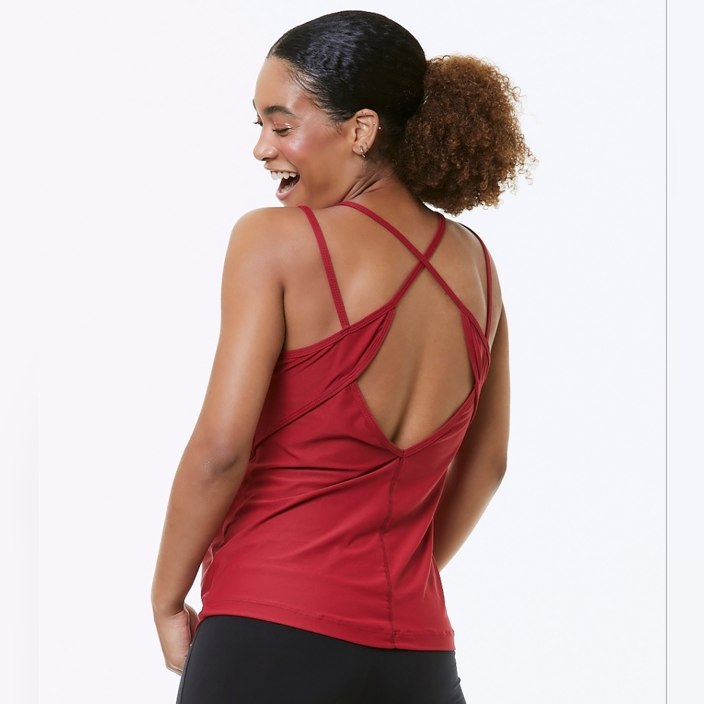 Red Strappy Tank Top Kenia